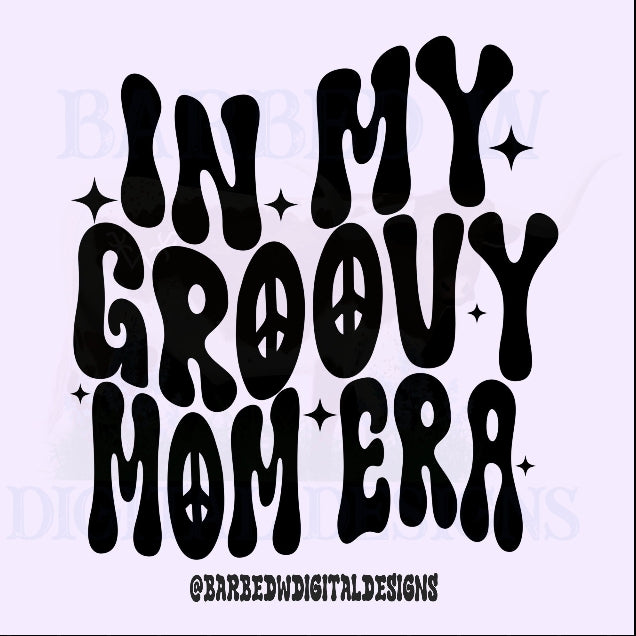 Groovy mom png, groovy png, mom png, hippie png, mothers day png, mom era png, groovy era png, hippie mom png, mama png, tie dye png, flower