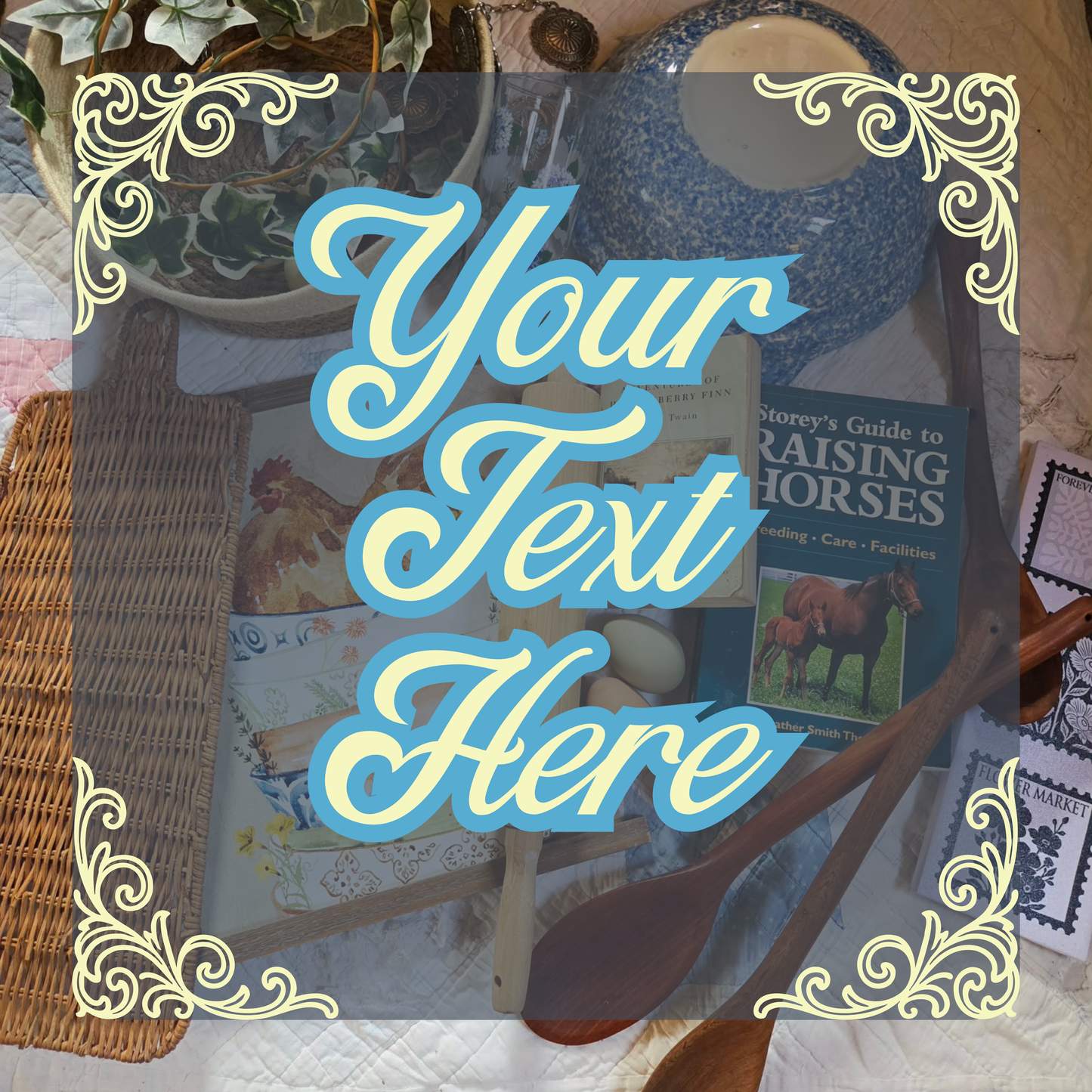 Cottagecore Social Media Graphic