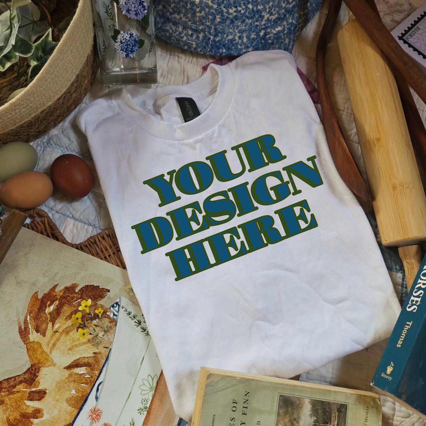 Gildan 50/50 T-Shirt Mockup