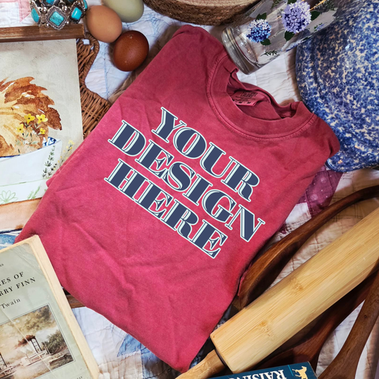 Comfort Colors Flatlay Mockup