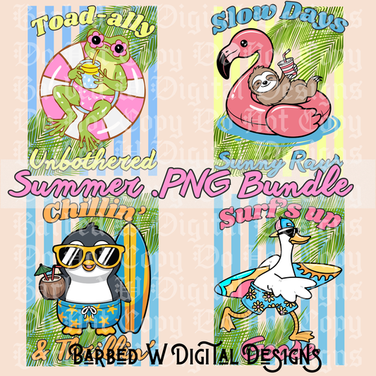 Summer Critter PNG Bundle