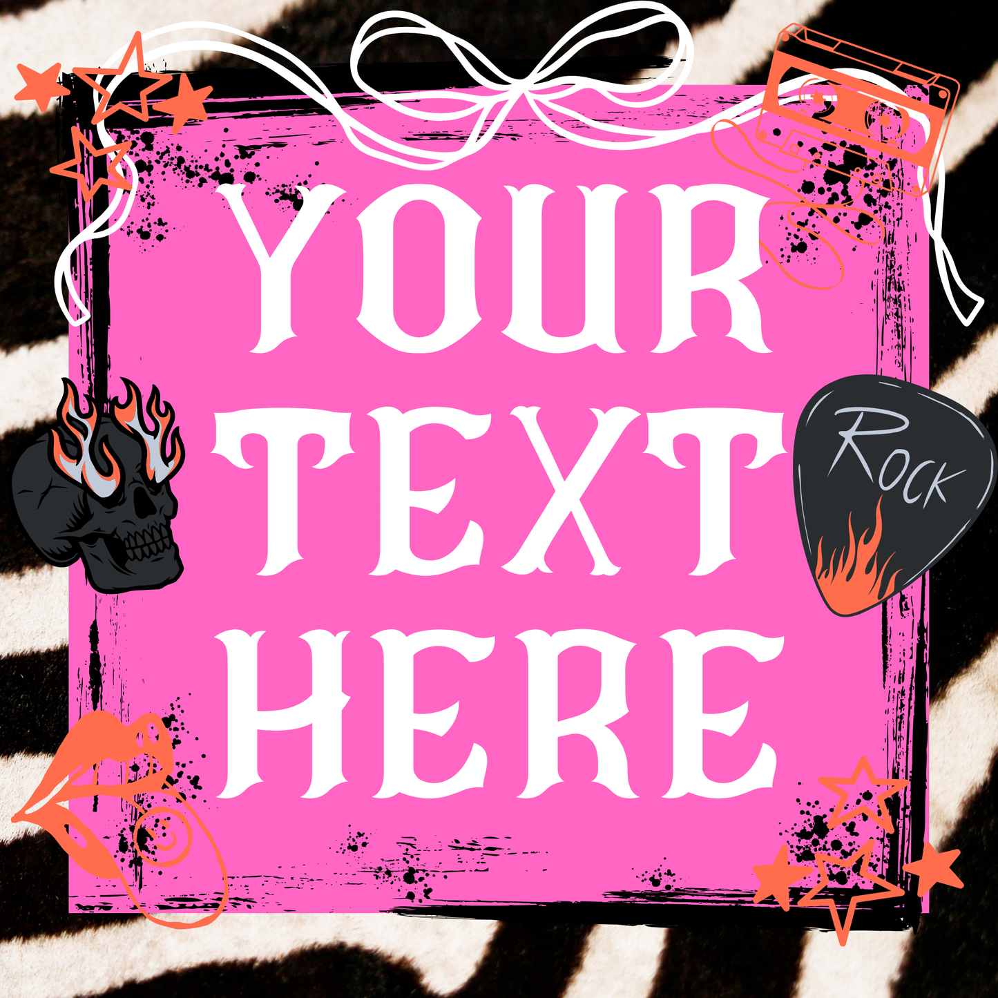 Zebra Rocker Engagement Photo