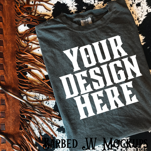 Comfort Colors Western T-Shirt Mockup