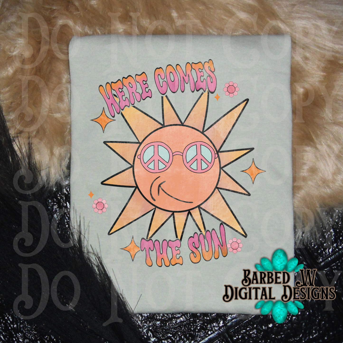 Here comes the sun png, groovy sun png, peace sign png, retro png, summer png, groovy vibes png, summer sublimation design, retro summer png