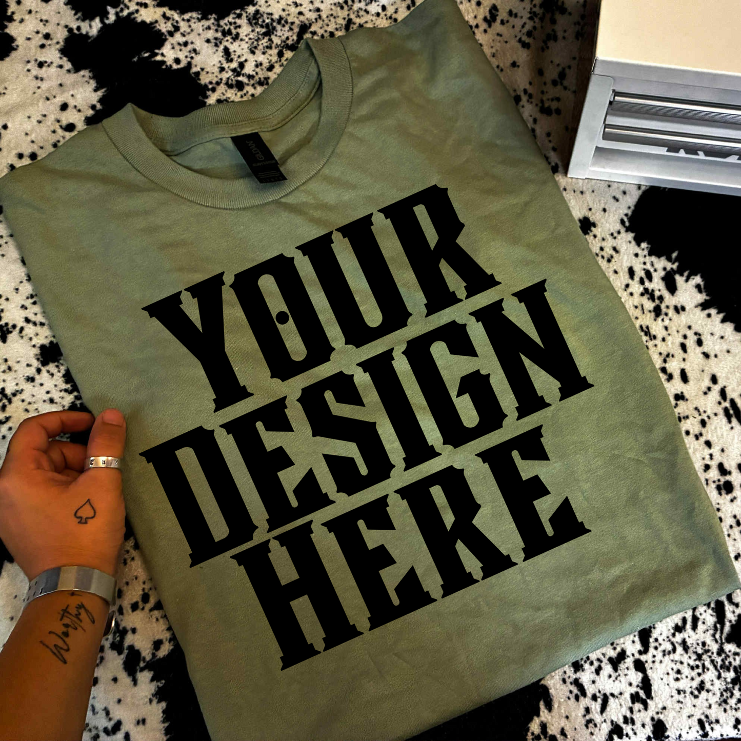 Comfort Colors Western Fall T-Shirt Mockup