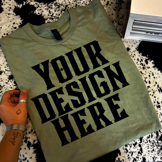 Comfort Colors Western Fall T-Shirt Mockup