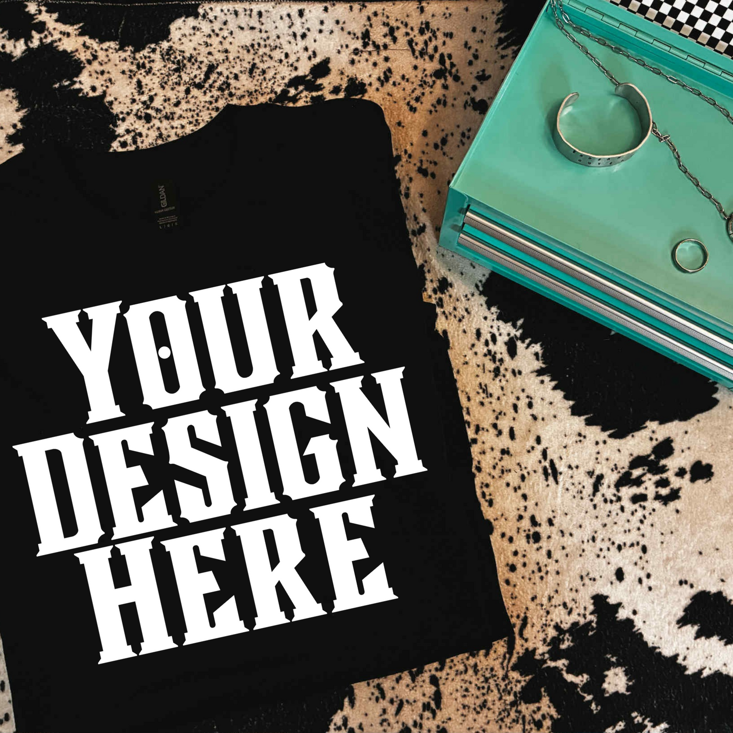 Gildan Western T-Shirt Mockup