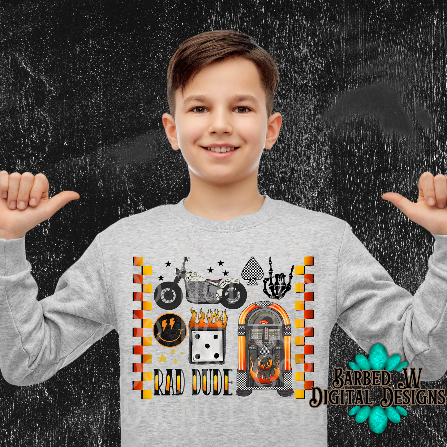 Rad Dude Moto Png