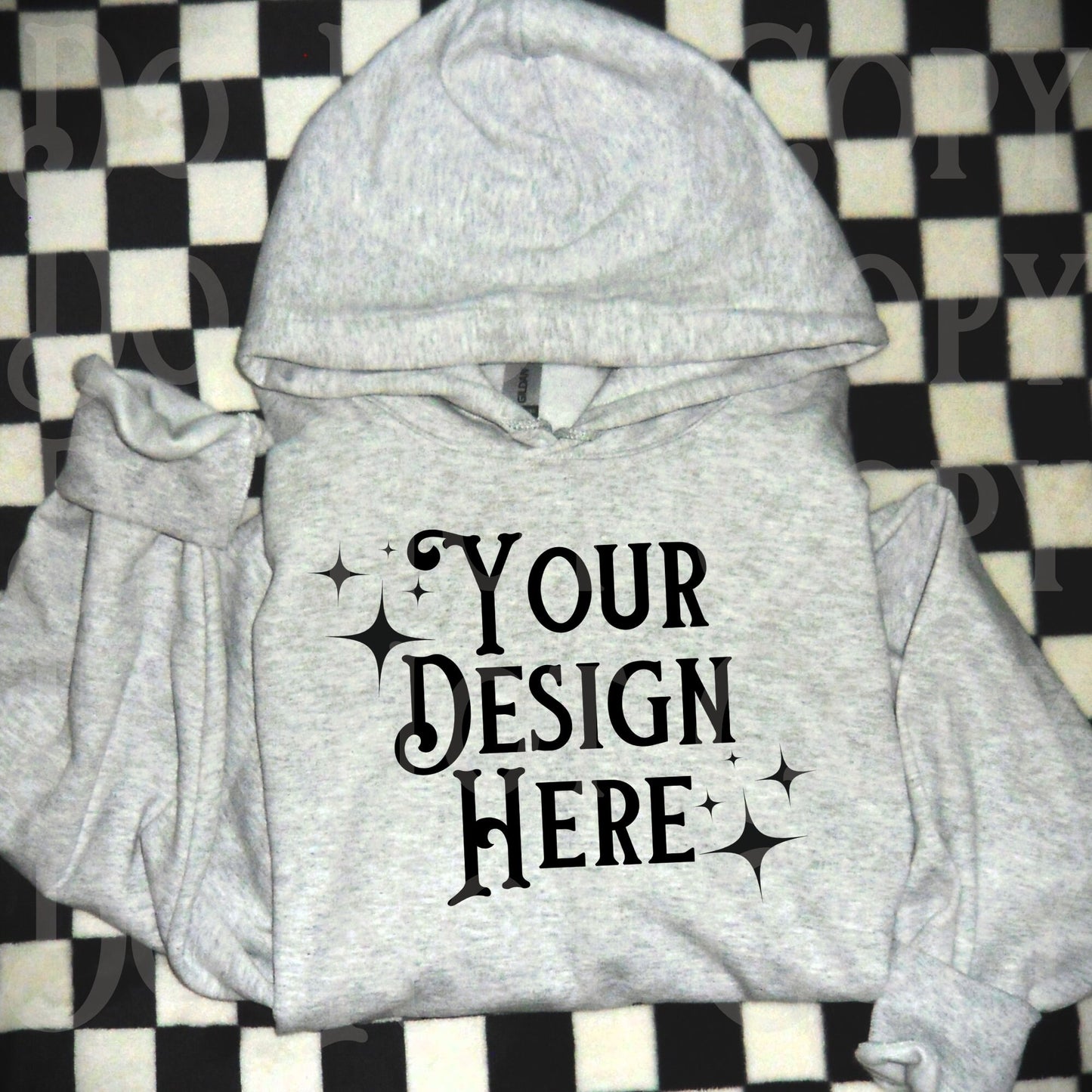 Hoodie Mockup, Flatlay Mockup, Yallternative Mockup, Gildan 50/50 hoodie mockup, gray hoodie mock, gildan mockup, Western grunge aesthetic