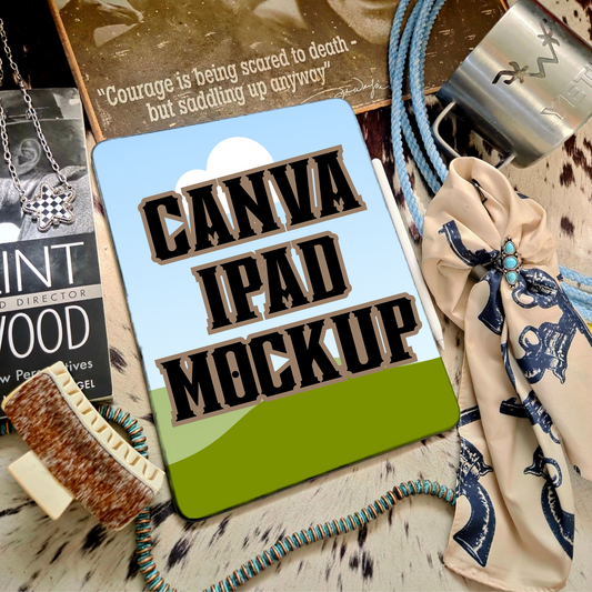 iPad Canva Frame Mockup Template