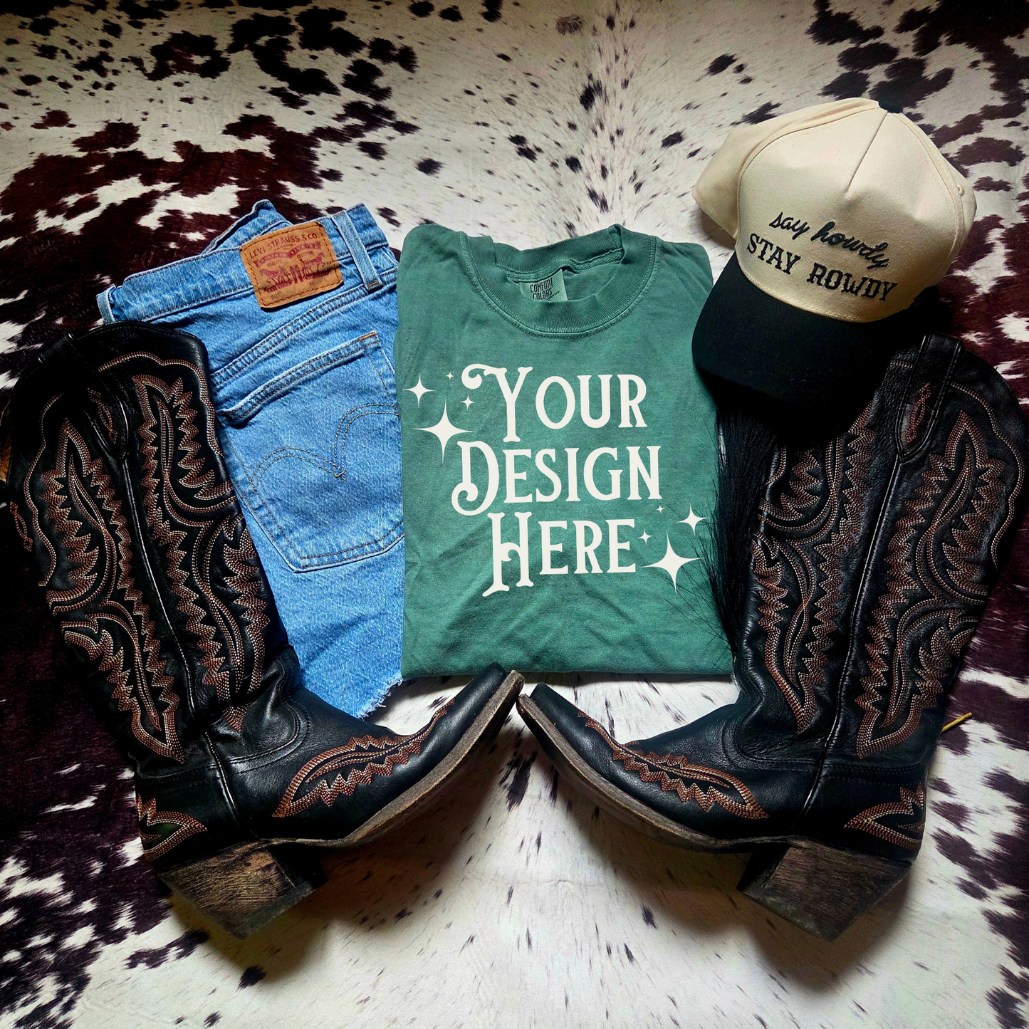 Comfort Colors Light Green Mockup