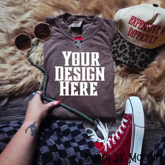 Comfort Colors Western T-Shirt Mockup