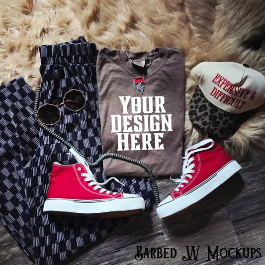 Comfort Colors Western T-Shirt Mockup