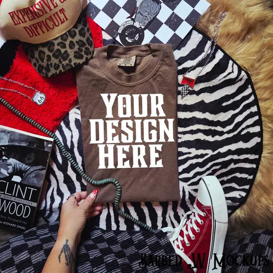 Comfort Colors Western T-Shirt Mockup