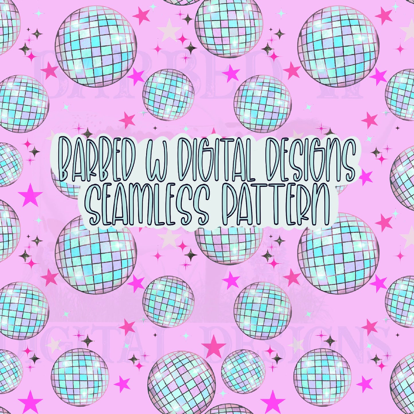 Retro disco ball Seamless Pattern, disco png, retro png, western png, punchy png, pink pattern, groovy png, disco ball png, trendy png