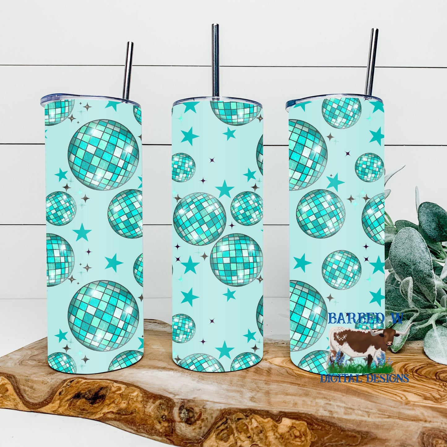 disco ball tumbler png, blue tumbler png, western tumbler png, retro tumbler png, retro western tumbler png, seamless tumbler png, 20 oz