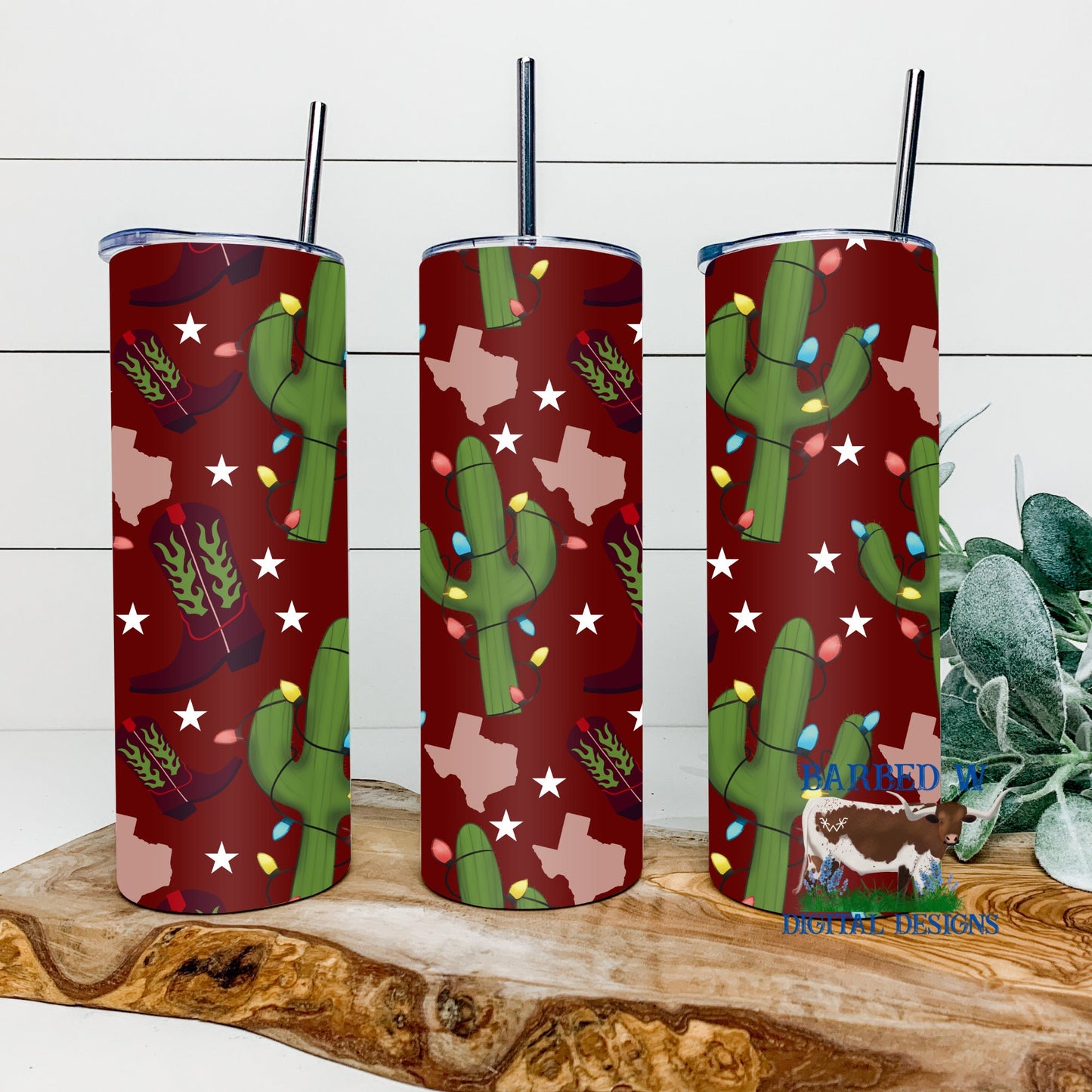 Texas Christmas tumbler png, texas tumbler png, western Christmas  tumbler png, cactus tumbler png, boys christmas tumbler png, christmas