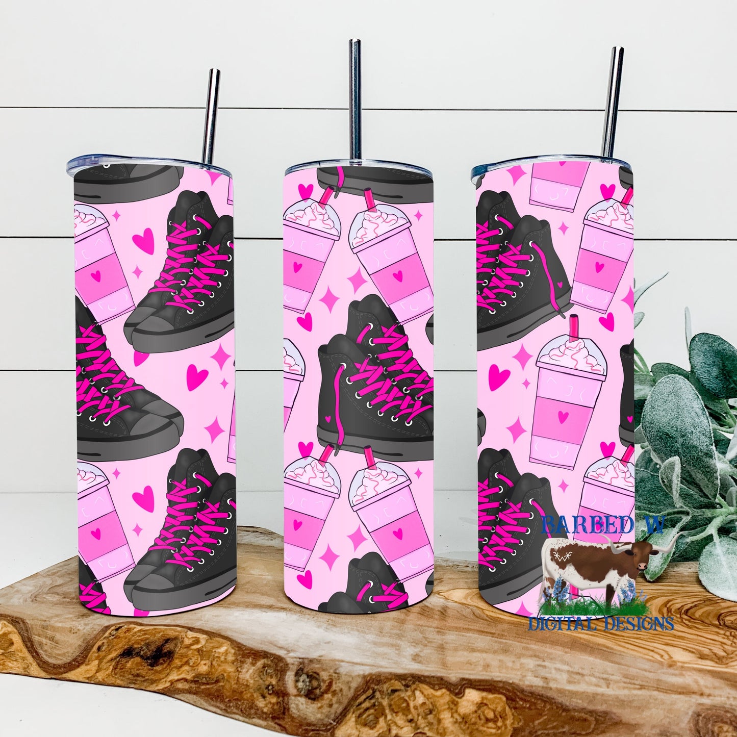 Valentines tumbler wrap, converse tumbler png, hearts tumbler png, pink tumbler png, seamless tumbler wrap, 20 oz, skinny, straight