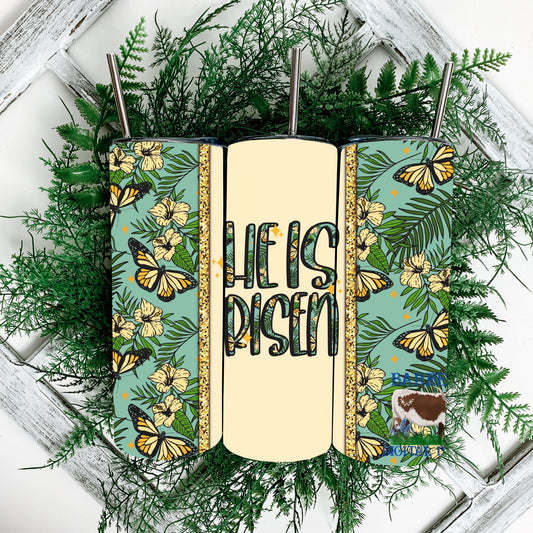 he is risen tumbler png, floral tumbler png, seamless tumbler png, butterfly tumbler png, christian tumbler png, gold glitter tumbler png