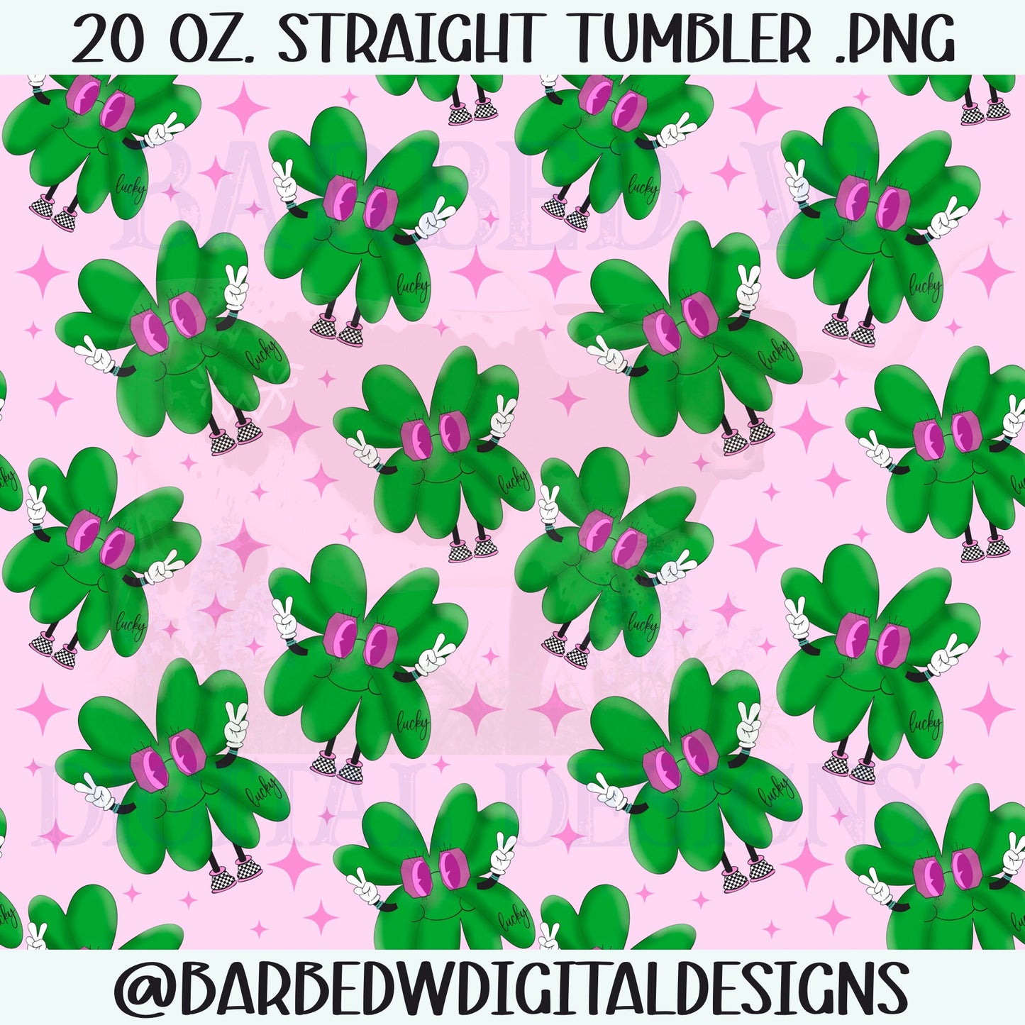 St. Patrick’s day tumbler png, shamrock tumbler png, retro tumbler png, turquoise tumbler png, four leaf clover tumbler png, seamless png