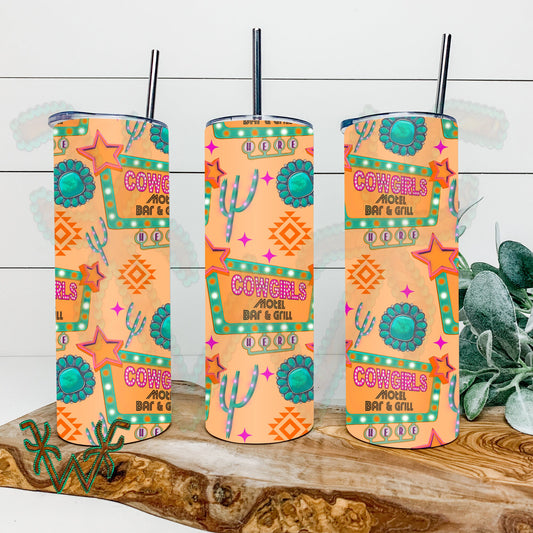 Cowgirl tumbler png, western tumbler png, turquoise tumbler png, southwestern tumbler png, retro western tumbler png, seamless tumbler png