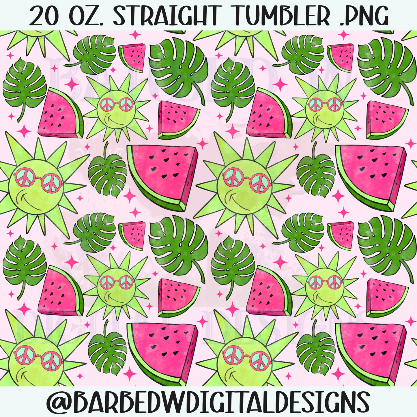 Summer tumbler png, watermelon tumbler png, fruit tumbler png, sun tumbler png, retro tumbler png, seamless tumbler wrap, sublimation png