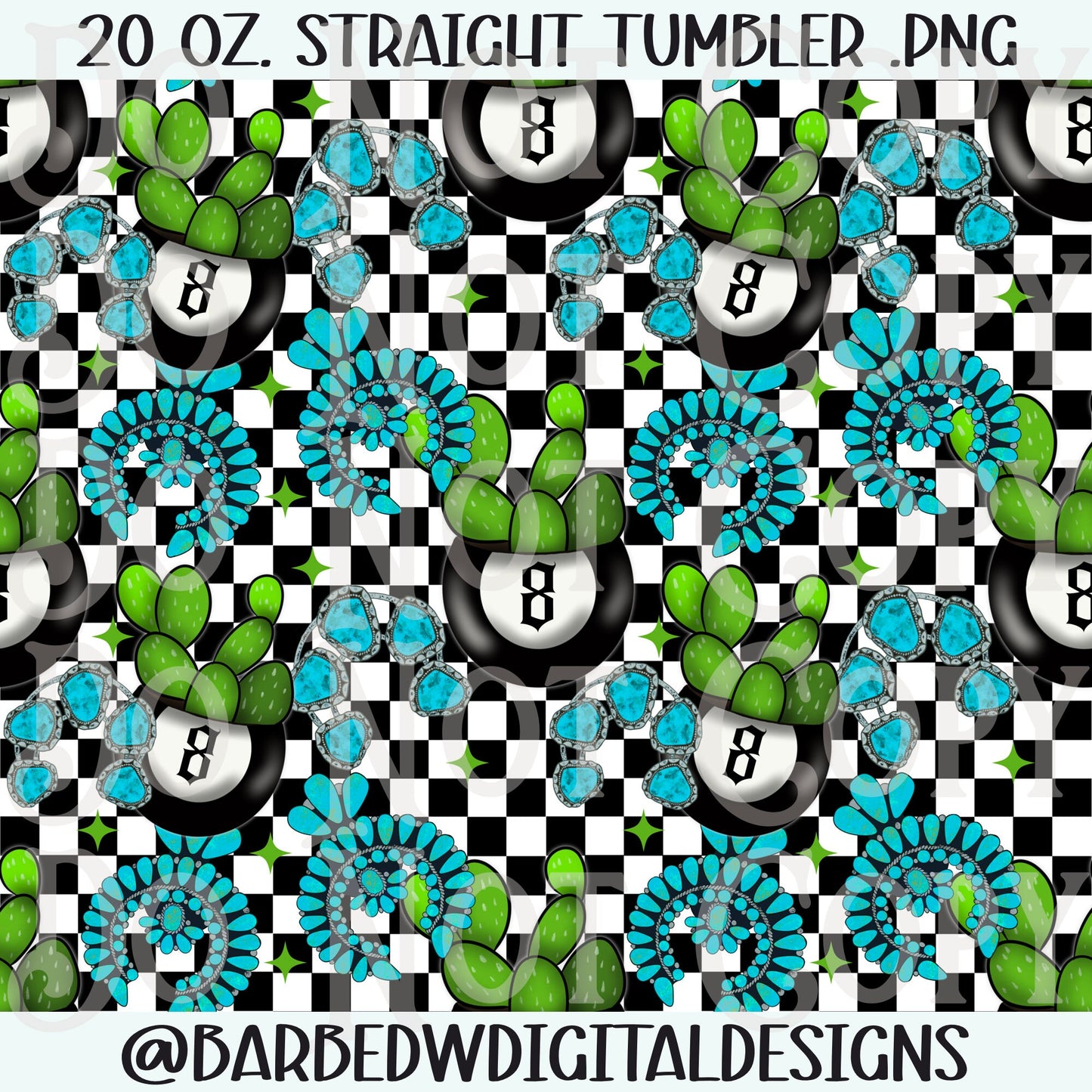 Yallternative tumbler png, western tumbler png, turquoise tumbler png, cowgirl png, punchy tumbler wrap, checkers tumbler png, seamless wrap