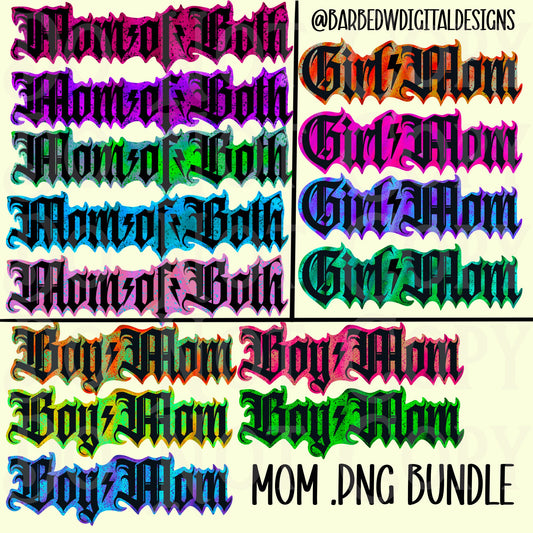 Mom png bundle, alternative png, lightning bolt png, mom png, mom of both png, boy mom png, checkers png, girl mom png, png bundle, mom life