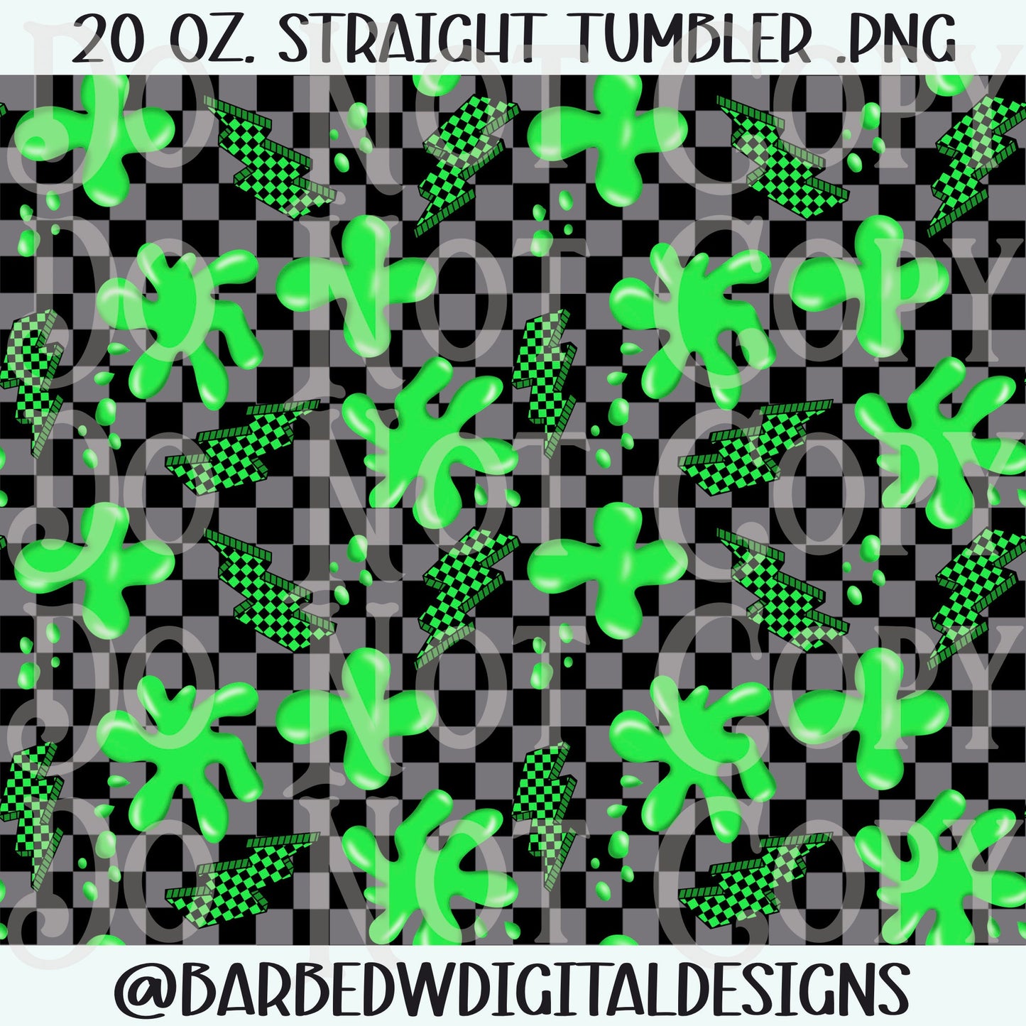 Spooky tumbler png, halloween png, slime png, lightning bolt png, checkers png, alternative png, spooky yallternative png, checkers