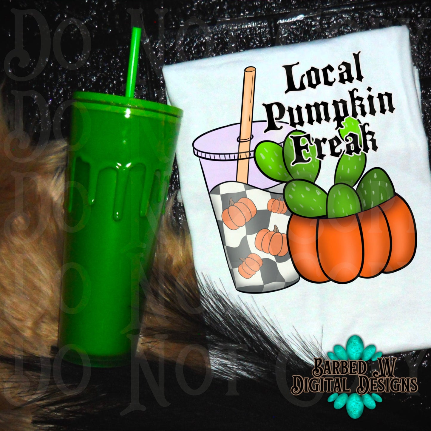 Local pumpkin freak, pumpkin png, pumpkin spice png, iced coffee png, fall png, halloween png, checkers png, yallternative png