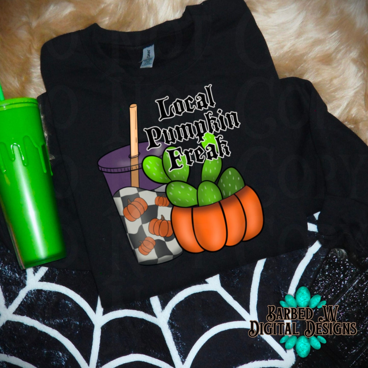 Local pumpkin freak, pumpkin png, pumpkin spice png, iced coffee png, fall png, halloween png, checkers png, yallternative png