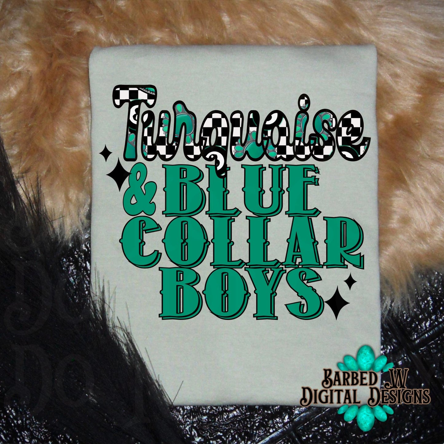 Turquoise & blue collar boys png, western png, yallternative png, cowgirl png, turquoise png, blue collar png, checkers png, trendy png