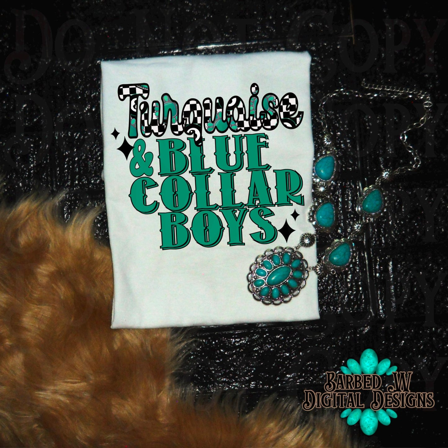 Turquoise & blue collar boys png, western png, yallternative png, cowgirl png, turquoise png, blue collar png, checkers png, trendy png