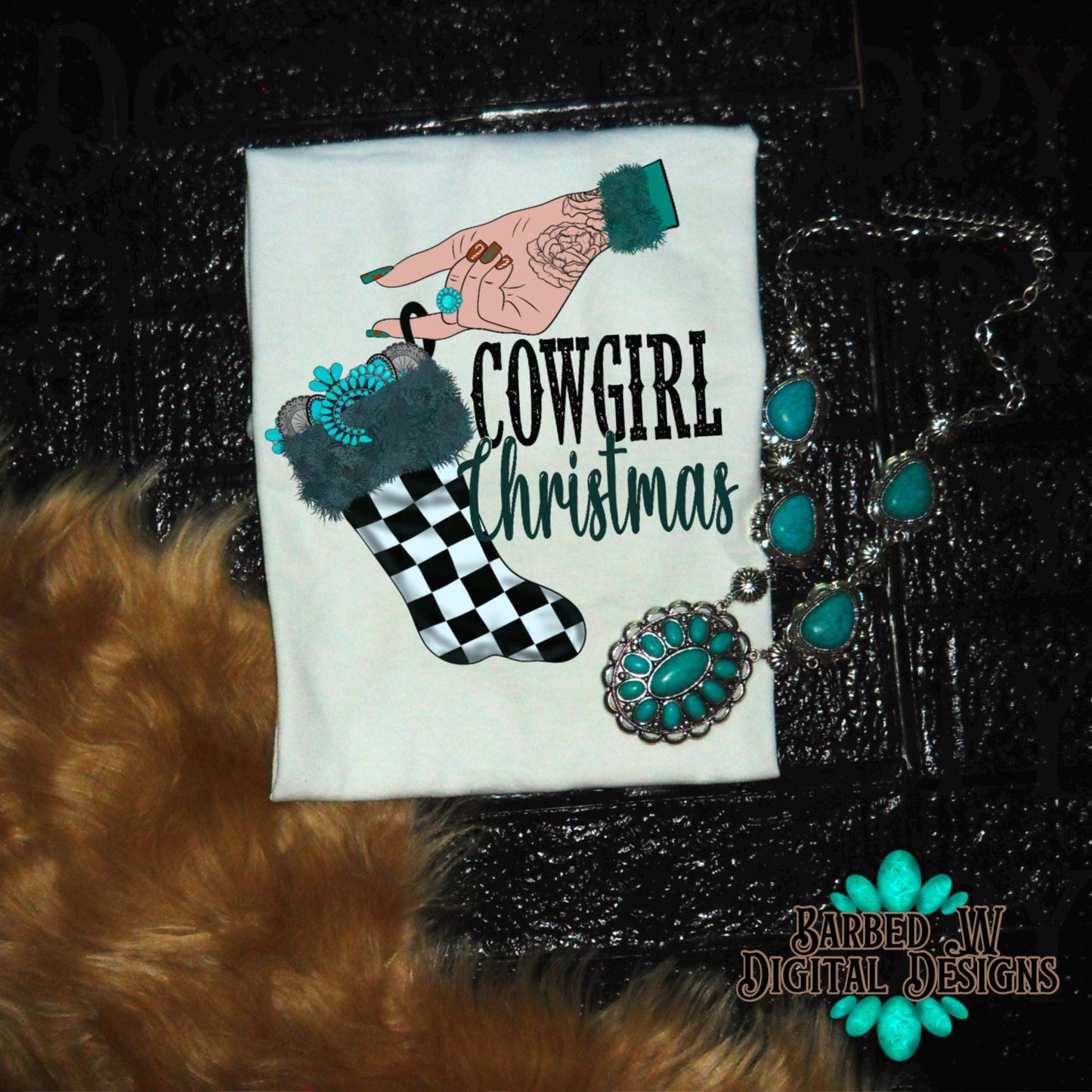 Western christmas png bundle, Christmas png, cowgirl png, checkers png, cowgirl christmas png, turquoise png, yallternative png, cowhide