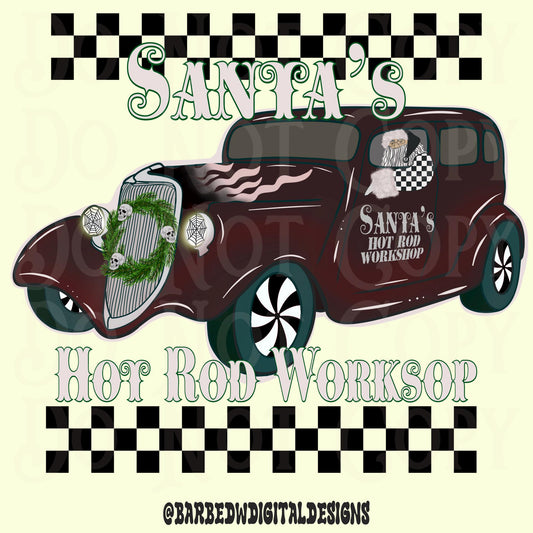 Grunge christmas png, Santa png, hot rod png, goth Christmas png, christmas png, cowboy christmas png, checkers png, yallternative png