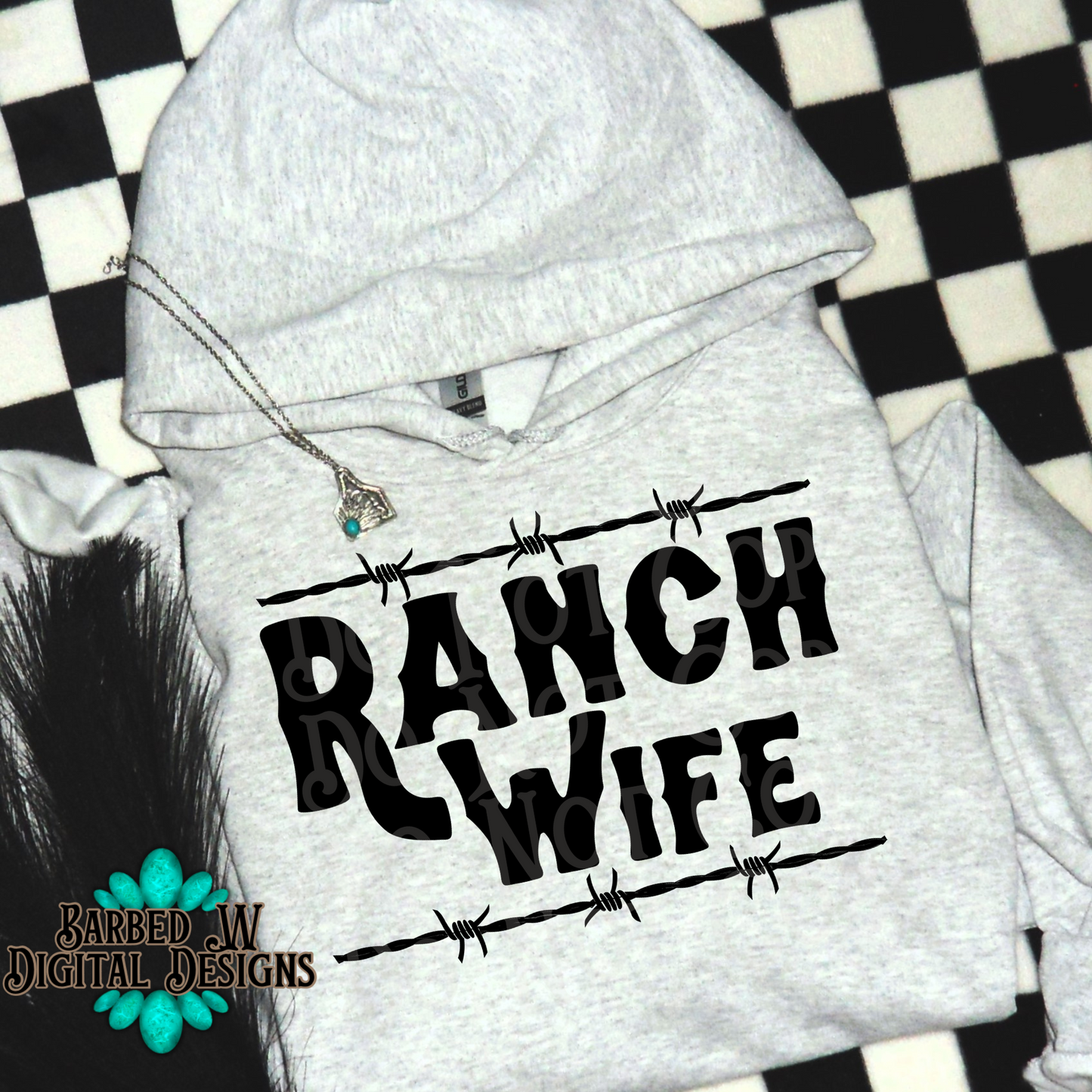 Ranch wife png, wife png, farm wife png, barbed wire png, wifey png, western png, trendy png, png file, rancher png